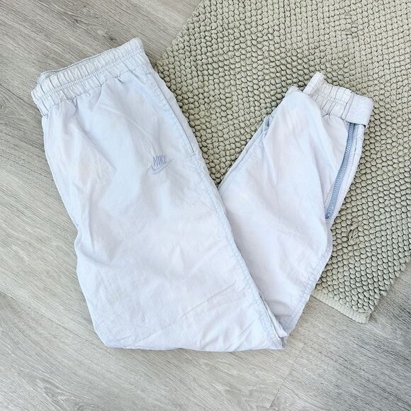 Vintage Nike Pastel Blue Windbreaker Pants - Picture 1 of 6